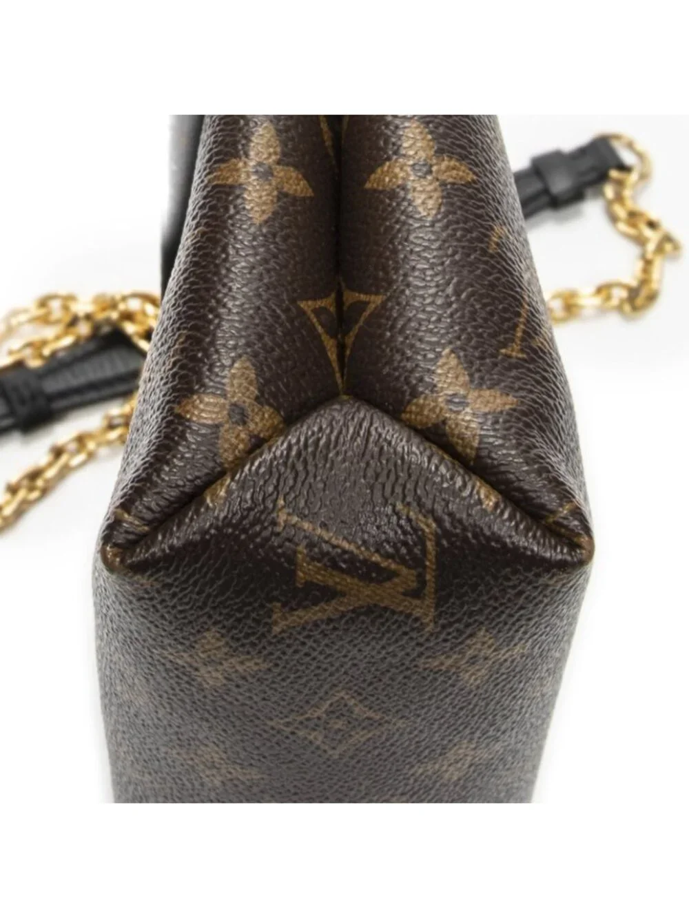 Louis Vuitton Saint Placide Burgundy Brown Monogram Canvas Shoulder